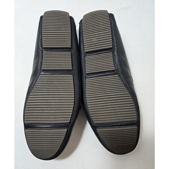 Mercanti Fiorentini Mens Relax Tie Shoe Black Leather Loafers 9.5M - Picture 8 of 9